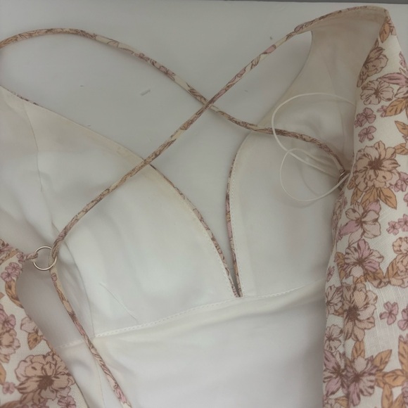 Significant Other Maria Floral Linen Blend Dress Size 2 - Picture 11 of 15